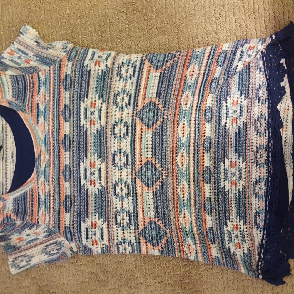 Knit Blue Blouse